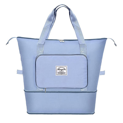 Waterproof Large Capacity Folding Travel Bag Light Blue