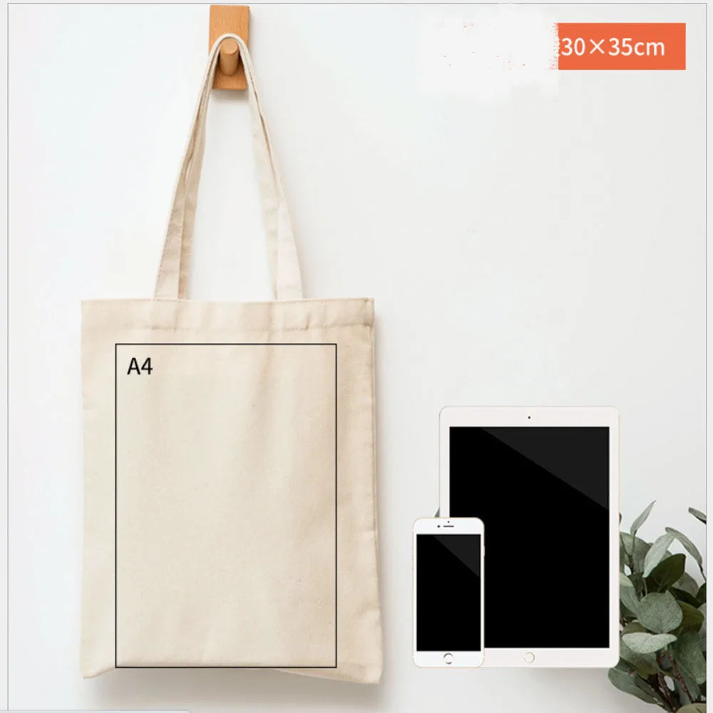 Canvas Bag Storage Bag Grocery Bag Eco-Friendly foldable Bag folding Pocket Tote Portable Shoulder Handbags Food Shopping bag