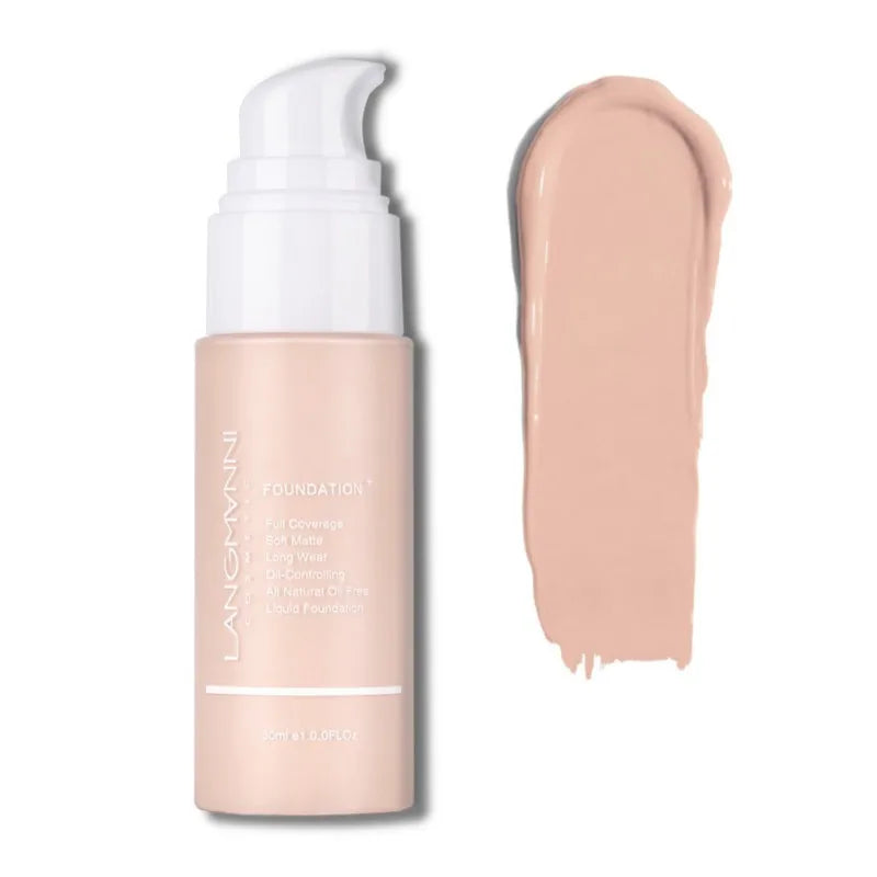 30ml Waterproof Liquid Foundation Face Makeup Moisturizing Cover Freckles Acne Scars Blemishes Even Skin Color Maquiagem Smooth