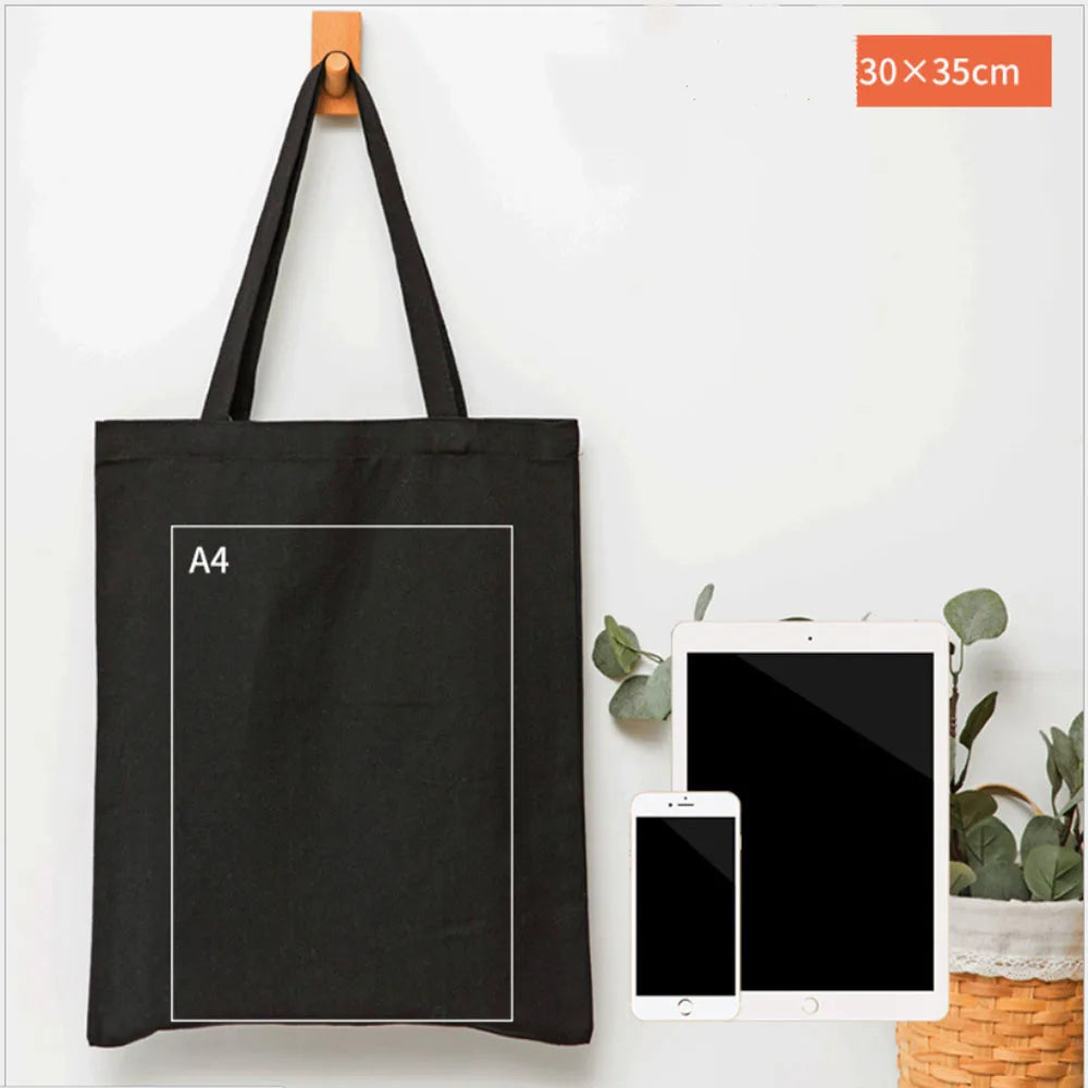 Canvas Bag Storage Bag Grocery Bag Eco-Friendly foldable Bag folding Pocket Tote Portable Shoulder Handbags Food Shopping bag
