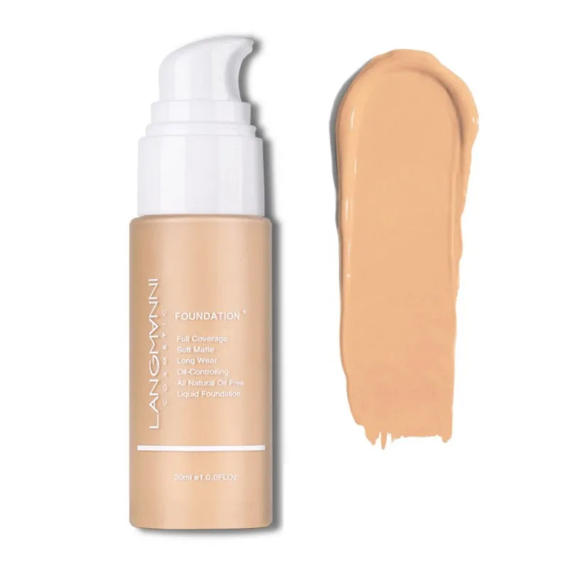 30ml Waterproof Liquid Foundation Face Makeup Moisturizing Cover Freckles Acne Scars Blemishes Even Skin Color Maquiagem Smooth