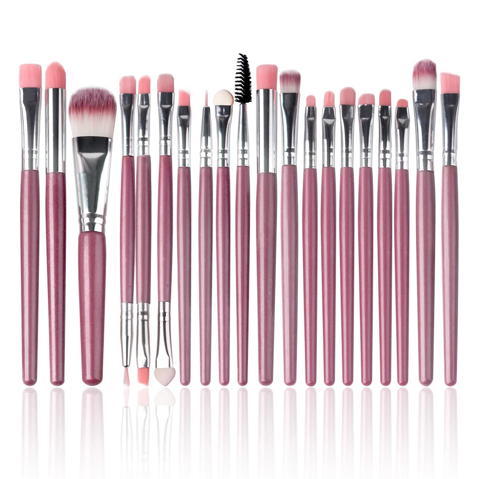 5/15/20Pcs Makeup Brush Set Makeup Concealer Brush Blush Loose Powder Brush Eye Shadow Highlighter Foundation Brush Beauty Tools