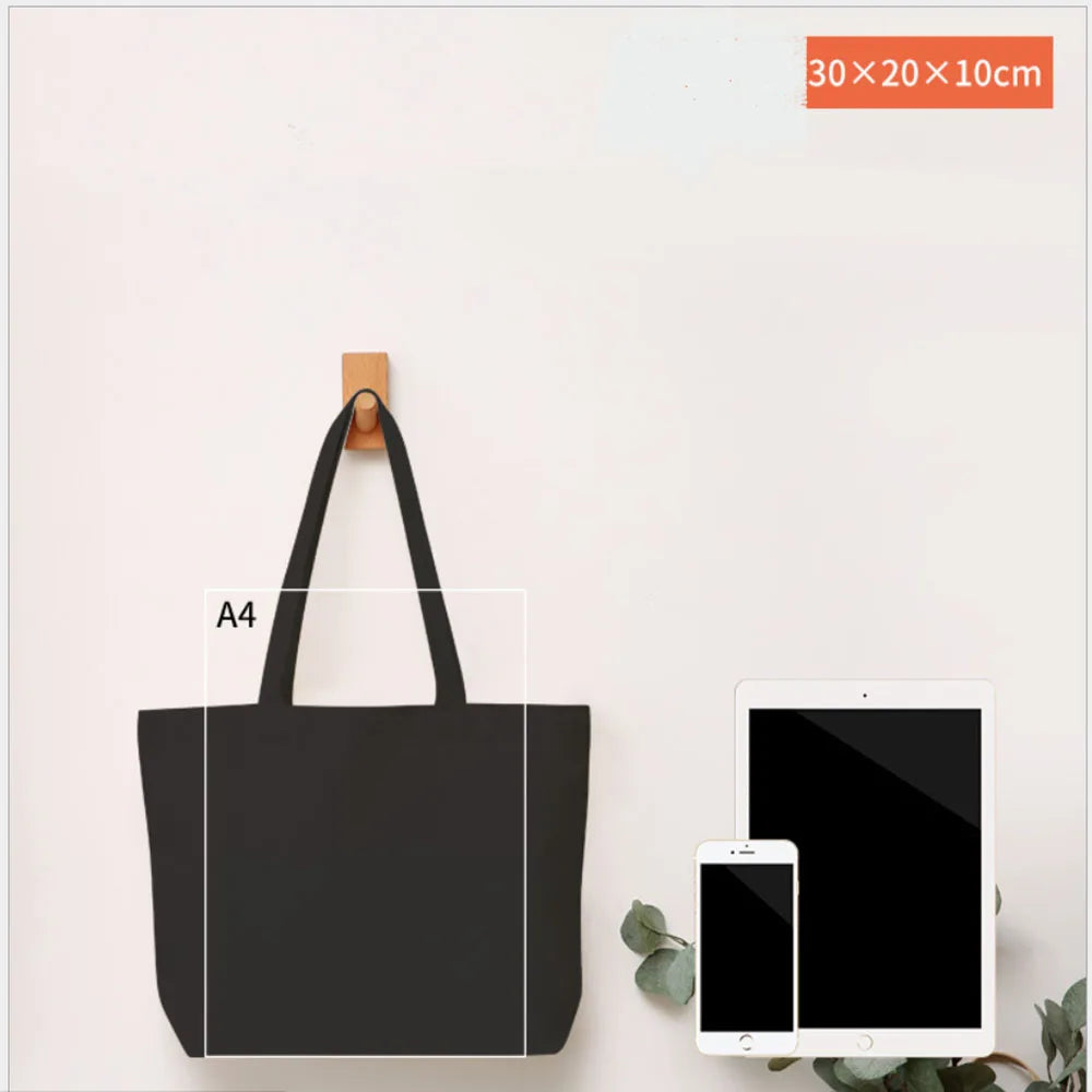 Canvas Bag Storage Bag Grocery Bag Eco-Friendly foldable Bag folding Pocket Tote Portable Shoulder Handbags Food Shopping bag