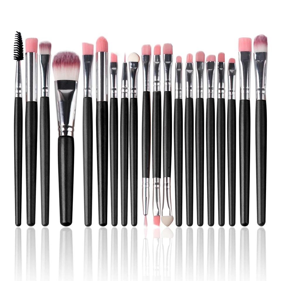 NEWCOME 5/7/15/20Pcs Makeup Brushes Tool Set Cosmetic Powder Eye Shadow Foundation Blush Blending Beauty Make Up Brush Maquiagem