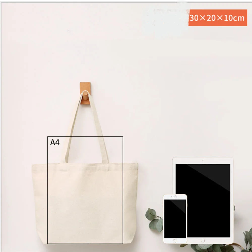 Canvas Bag Storage Bag Grocery Bag Eco-Friendly foldable Bag folding Pocket Tote Portable Shoulder Handbags Food Shopping bag