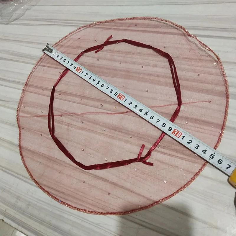 10/50/100Pc 26/35CM Gifts Round Organza Bag Gauze Element Drawable Bag Jewelry Pouches Wedding Favors And Wedding Party bags 6Z