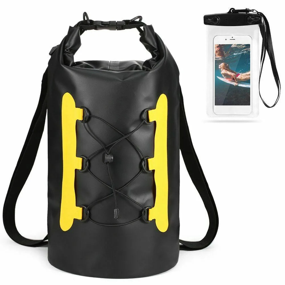 15L Swimming Bucket Dry Waterproof Bag Dry Bag Sack Waterproof Floating Dry Gear Bags For Boating Fishing Rafting Swimming