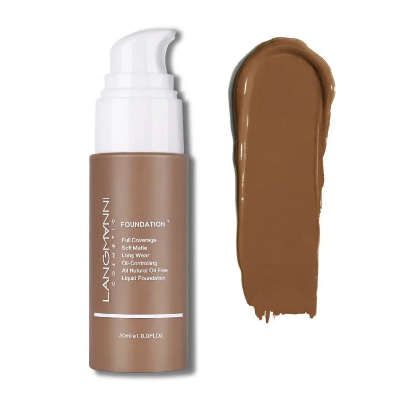 30ml Waterproof Liquid Foundation Face Makeup Moisturizing Cover Freckles Acne Scars Blemishes Even Skin Color Maquiagem Smooth