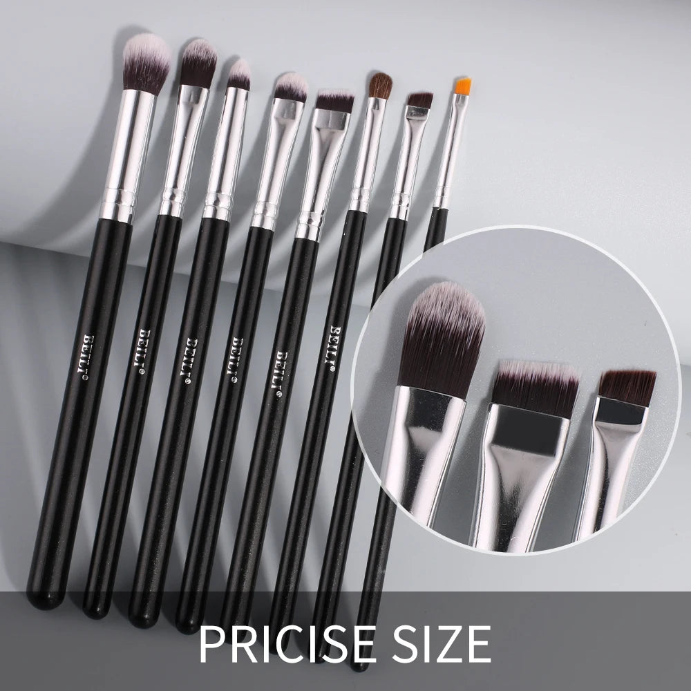 BEILI Black 10-19Pcs Eye Makeup Brushes Set Natural Synthetic Hair Eyeshadow Blending Eyeliner Detail Cosmetics Brush косметика