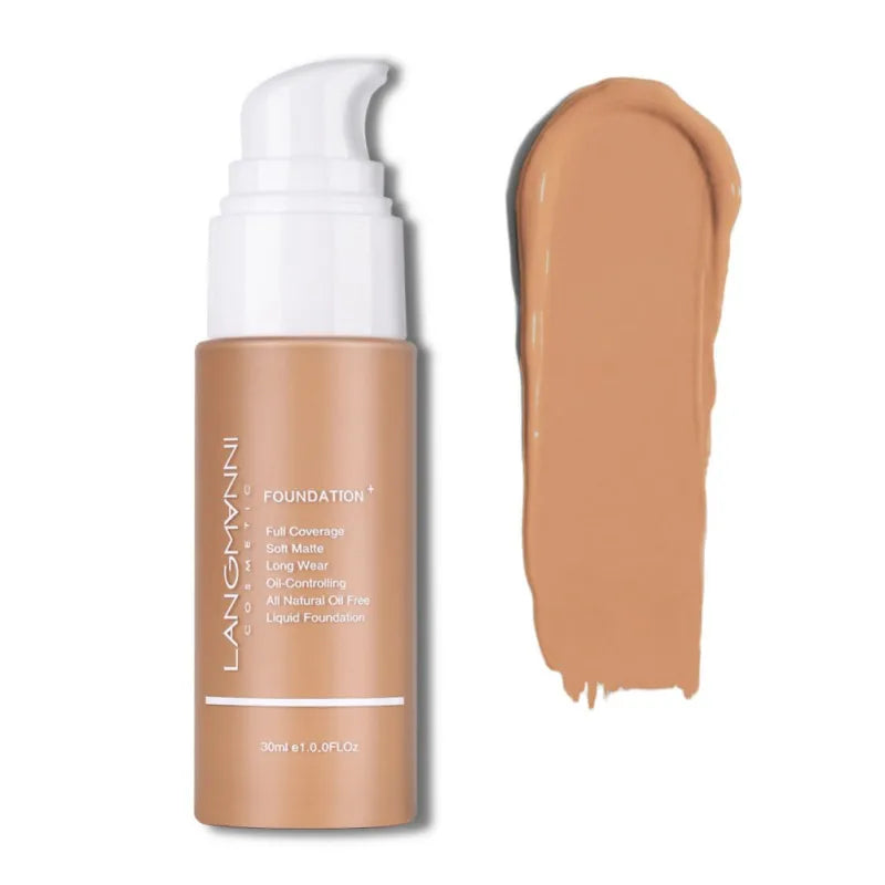 30ml Waterproof Liquid Foundation Face Makeup Moisturizing Cover Freckles Acne Scars Blemishes Even Skin Color Maquiagem Smooth