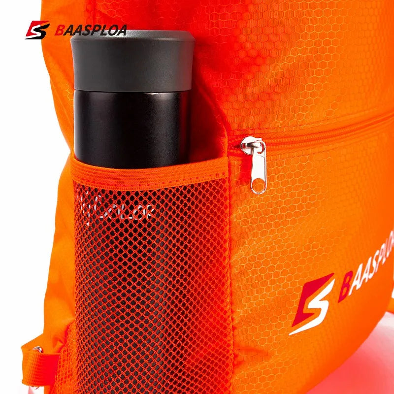 Baasploa Men Gym Bag Outdoor Hiking Camping Drawstring High Capacity Backpack Women Lightweight Fitness Multipurpose Sports Bags
