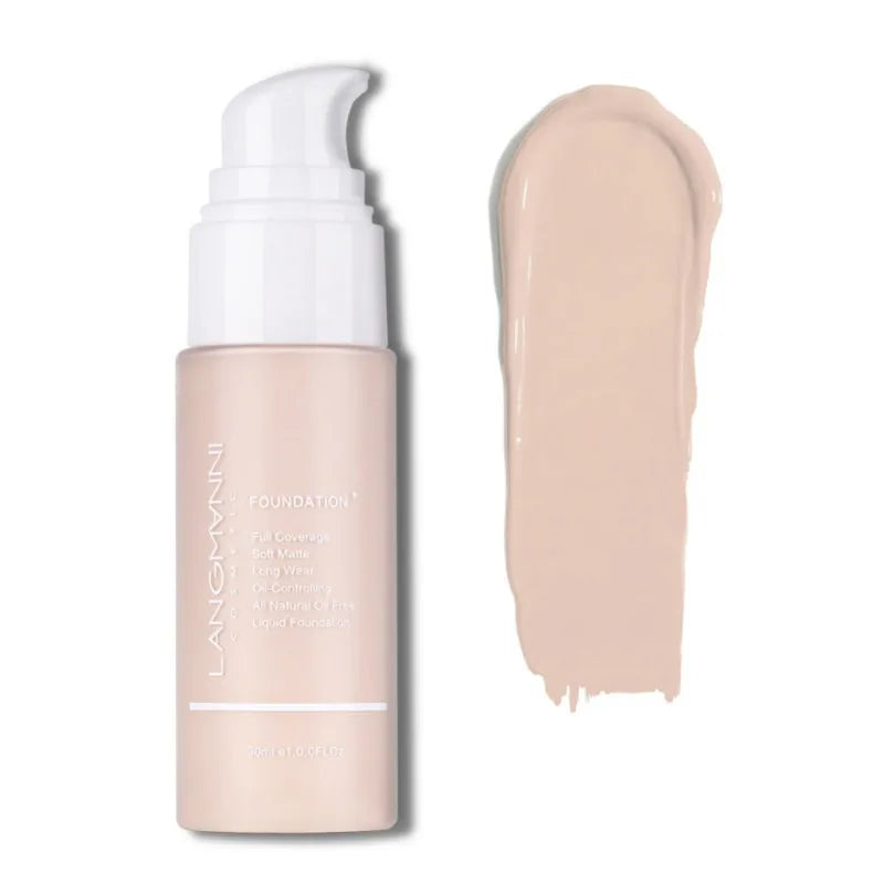 30ml Waterproof Liquid Foundation Face Makeup Moisturizing Cover Freckles Acne Scars Blemishes Even Skin Color Maquiagem Smooth