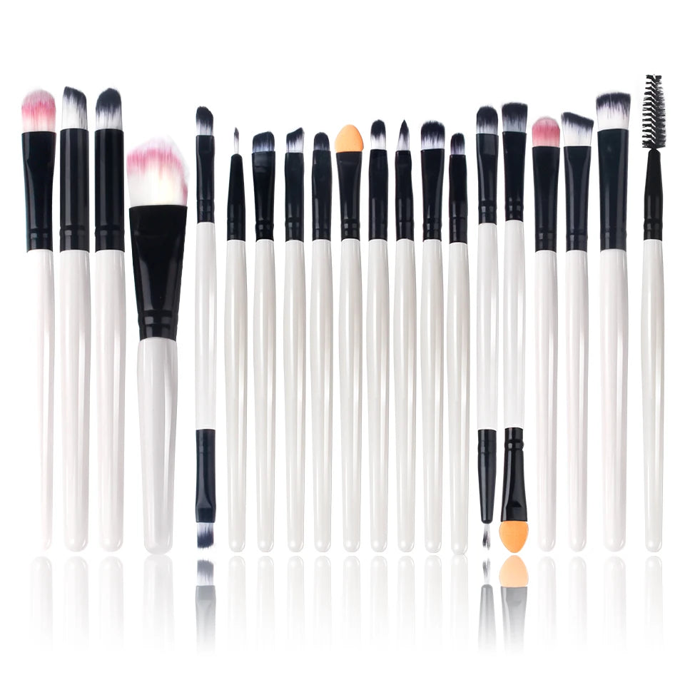 NEWCOME 5/7/15/20Pcs Makeup Brushes Tool Set Cosmetic Powder Eye Shadow Foundation Blush Blending Beauty Make Up Brush Maquiagem