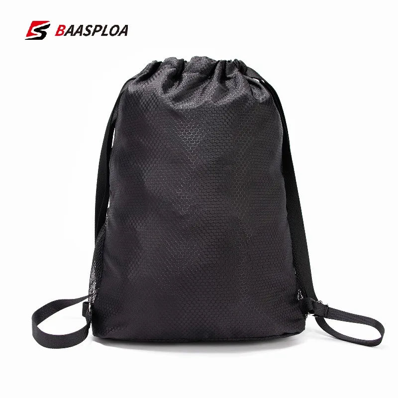 Baasploa Men Gym Bag Outdoor Hiking Camping Drawstring High Capacity Backpack Women Lightweight Fitness Multipurpose Sports Bags
