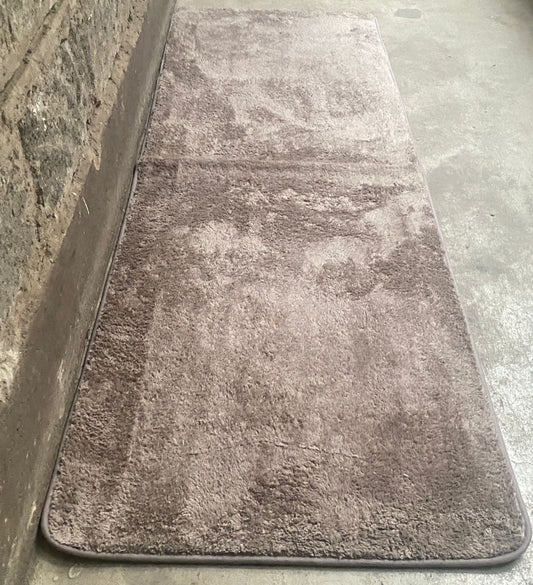 60cmx180cm Warm Super Soft Bedside Fluffy Mat - Dark Brown