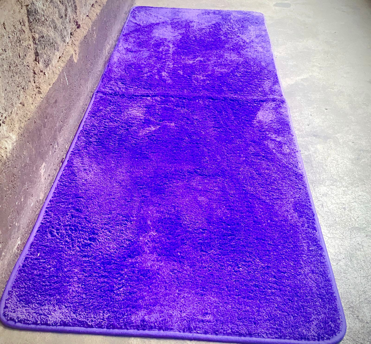 60cmx180cm Warm Super Soft Bedside Fluffy Mat - Purple