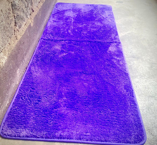 60cmx180cm Warm Super Soft Bedside Fluffy Mat - Purple