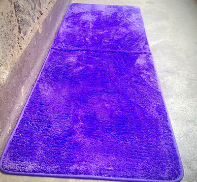 60cmx180cm Warm Super Soft Bedside Fluffy Mat - Purple