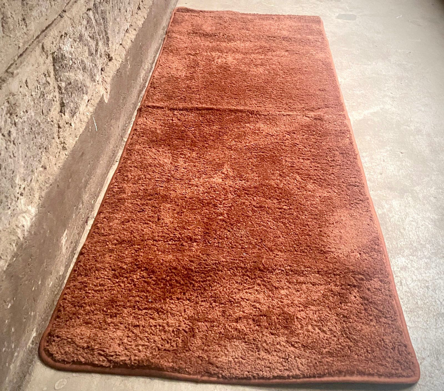60cmx180cm Warm Super Soft Bedside Fluffy Mat - Brown