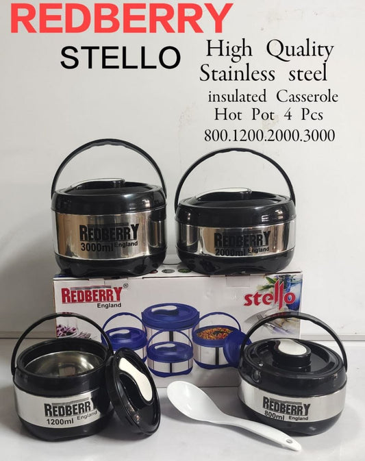 Redberry Stello Hot Pots 4PCS Set
