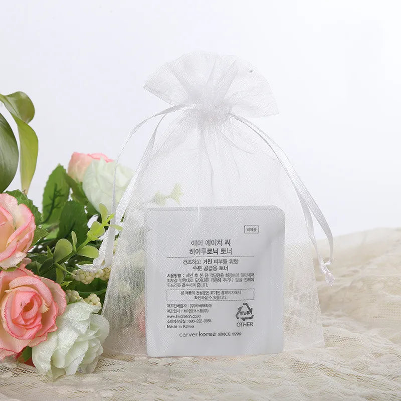 Wholesale Packaging Bags 10/50pcs Organza Gift Bags Wedding Party Decoration White Engagement Gift Bag Pouch 7x9 10x15cm 50%