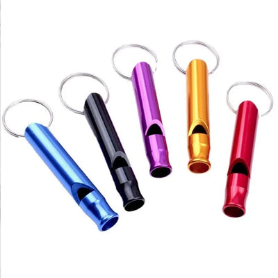 Cheap Whistle Keychain Self Defense Outdoor Multifunctional Metal Aluminum SOS First Aid Whistle Explore Keyring Key Chain