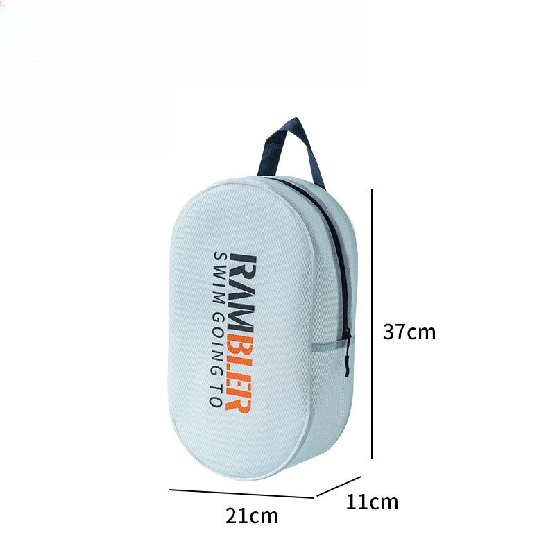 Dry Wet Separation Swimming Gym Dry Bag Handbag Pack Transparent Pool Waterproof Storage Bag Large Capacity Zipper