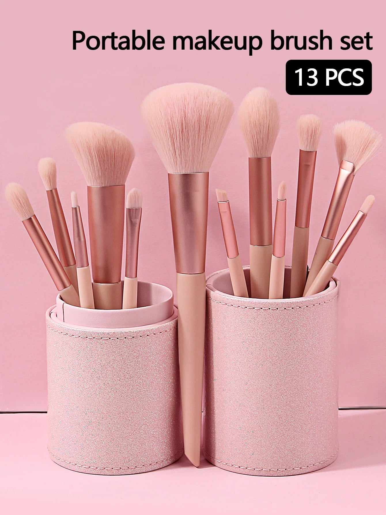 New 13 Pcs/set In Barrels Makeup Brushes Set Powder Foundation Blush Contour Eyeshadow Brow Lashes Cosmetic Brushes Beauty Tools