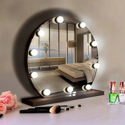 Vanity Mirror Lights Kit Adjustable Color And Brightness With 10 LED Light Bulbs Fixture Strip For Makeup