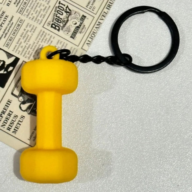 Creativity Weight Piece Barbell Keychain Gym Gifts for Gym Love Weight Piece Detachable Barbell Key Chain Charm Bag Pendant