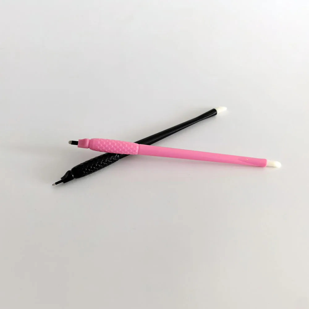 10Pcs 0.15mm 18U Disposable Microblading Tattoo Pen Permanent Makeup Eyebrow Manual Tattoo Pen