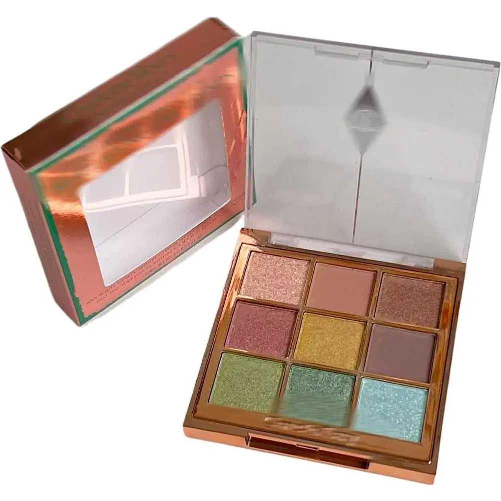CT 9-color Eyeshadow Palette Shell-like High-gloss Gemstone Palette Controls Oil Light Matte Finish Lasts Longtime Makeup