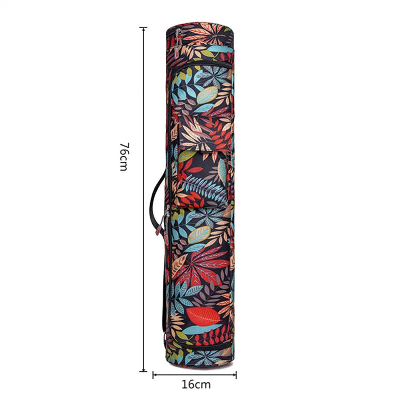 New Fitness Printed Yoga Bag Yoga Mat Bag Sports Mat Bag Pilates Mat Backpack Dance Fitness Mat Cover Sports Backpack