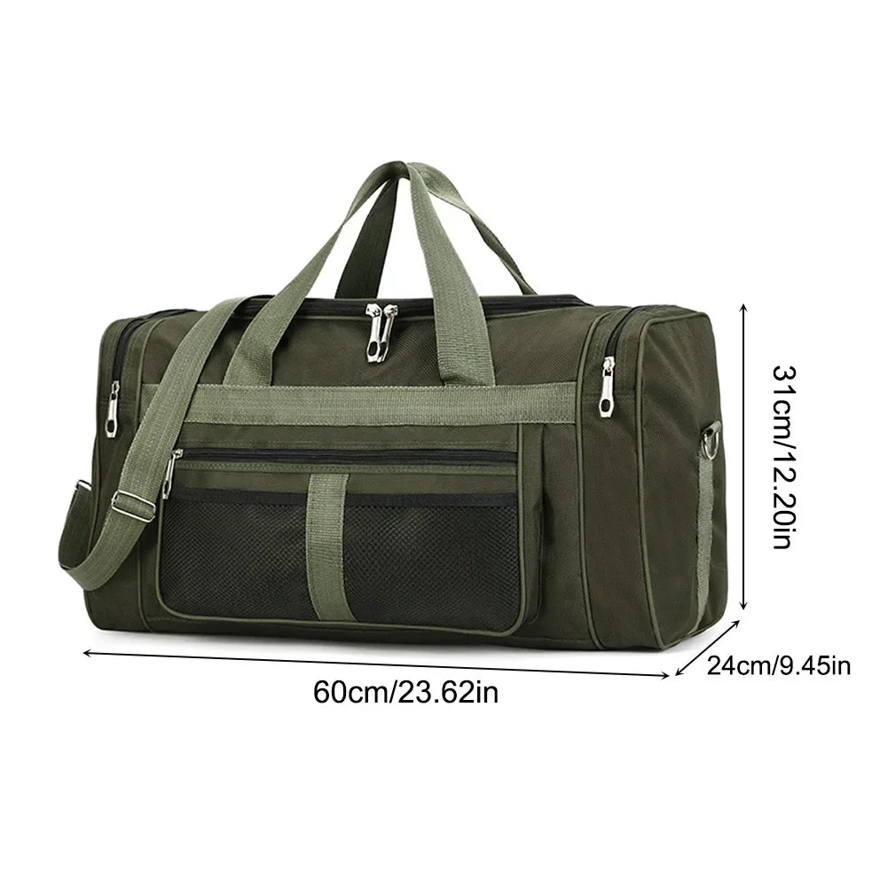 Wet Dry Separation Gym Fitness Bag Large Capacity Weekend Handbags Multifunctional Nylon Messenger Bag Waterproof for Gym Sports