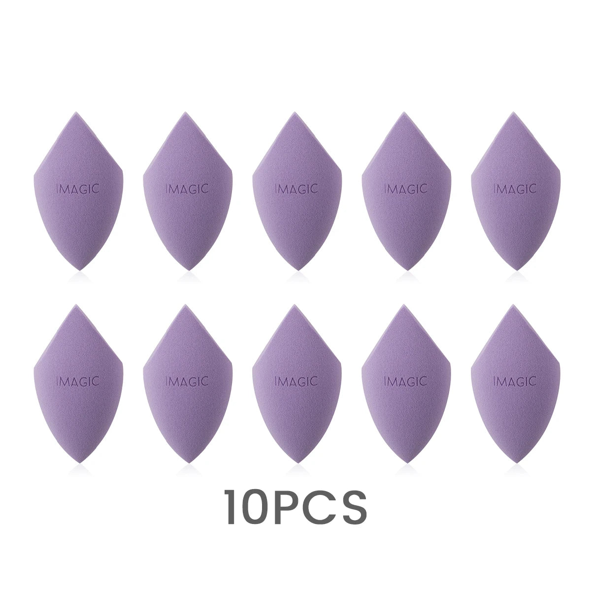 IMAGIC 10PCS/KIT Makeup Sponge Soft For Foundation Concealer Cream Wholesale Healthy Latex Smooth Wet And Dry Women Makeup Tool