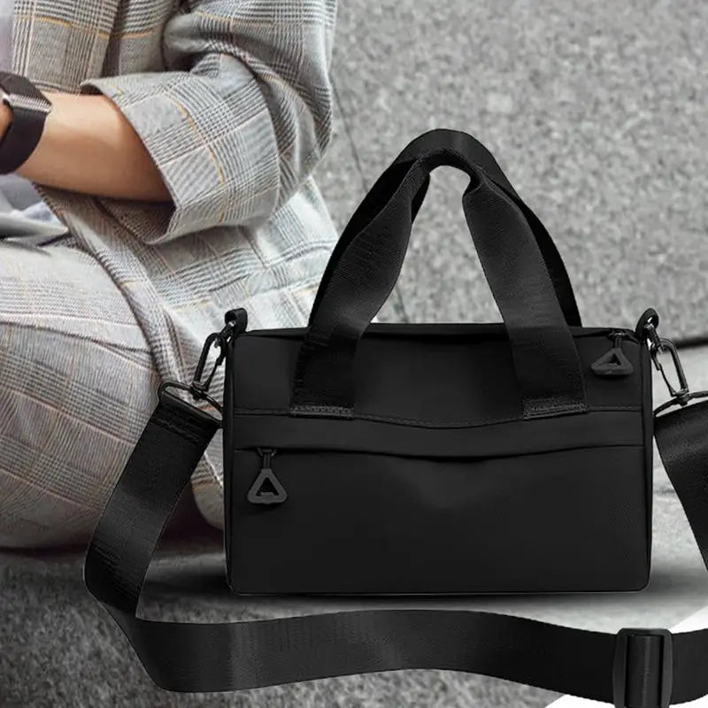 Small Gym Bags Multipurpose Zippered Fitness Bags Outdoor Tote Bag With Shoulder Straps Portable Crossbody Bags For Hiking