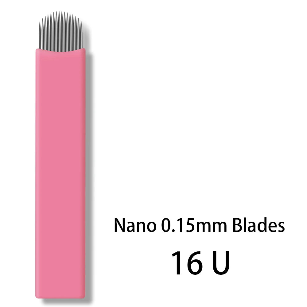 50pcs/Box 0.15mm Microblading Needles Permanent Makeup Eyebrow Tattoo Manual Nano Blades Needles
