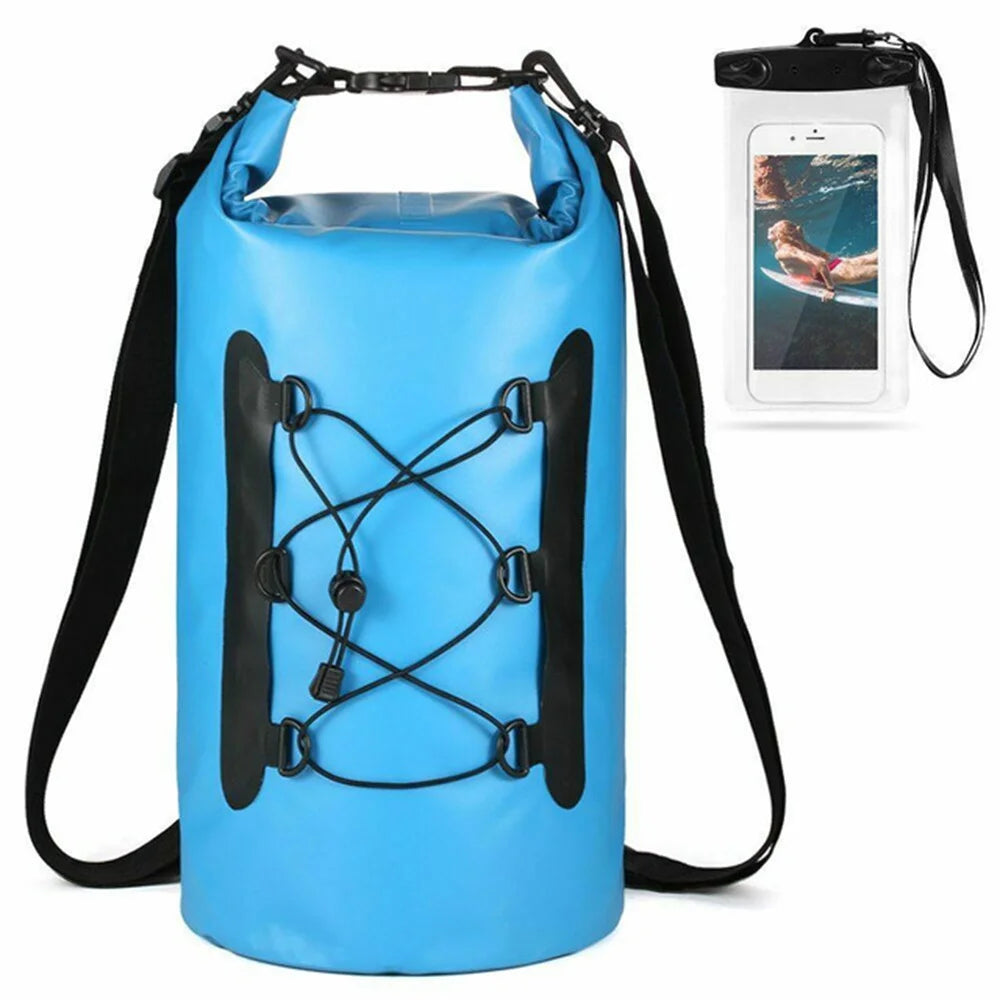 15L Swimming Bucket Dry Waterproof Bag Dry Bag Sack Waterproof Floating Dry Gear Bags For Boating Fishing Rafting Swimming