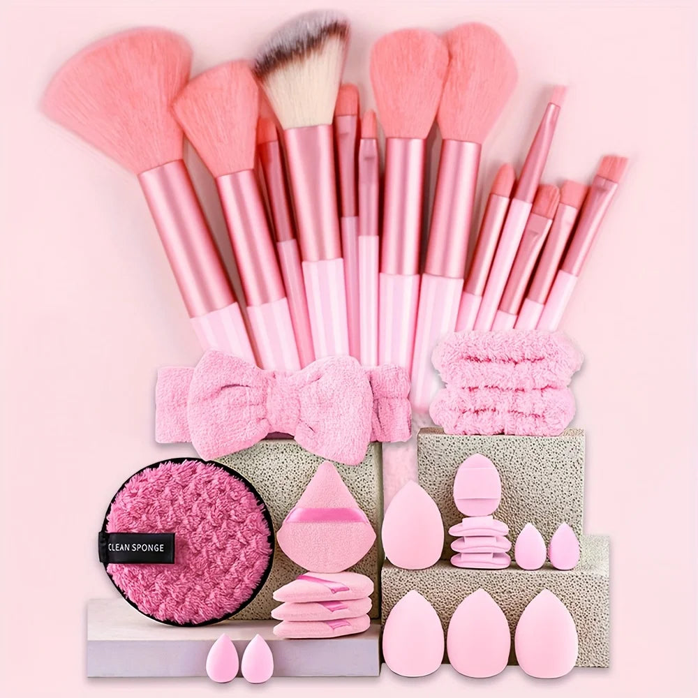 Professional Makeup Brush Set 8-33Pcs Soft Makeup Brushes Kit Cosmetic Foundation Powder Eyeshadow Kabuki Blending Beauty Tool