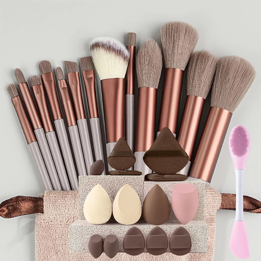8/13/28Pcs Makeup Brushes Sets Professiona Cosmetic Foundation Powder Eyeshadow Kabuki Blending Make Up Brush Makeup Beauty Tool