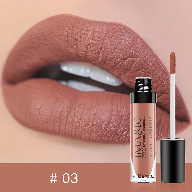 IMAGIC matte 28 color Sexy Matte Lipstick lipgloss Waterproof Long Lasting Gloss Beauty makeup lip gloss fashion lip