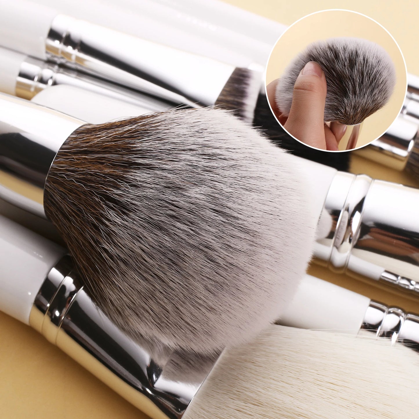 BEILI Makeup Brush Set 24-42pcs with Water-based Material Handle Powder Foundation Blush Eyebrow Eyeshadow Brushes Cosmetics Kit