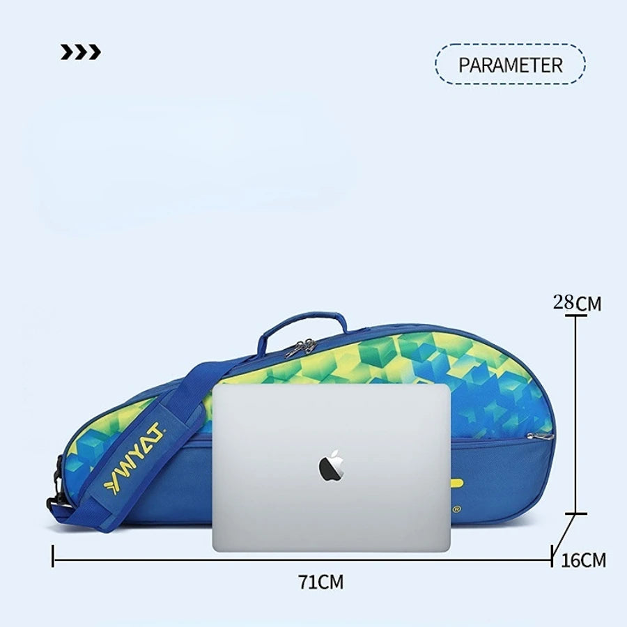 ﻿ 2025 New Tennis Rackets Bag Large Capacity Tennis Backpack Badminton Gymbag Squash Racquet Bag With Separated Shoes Bag