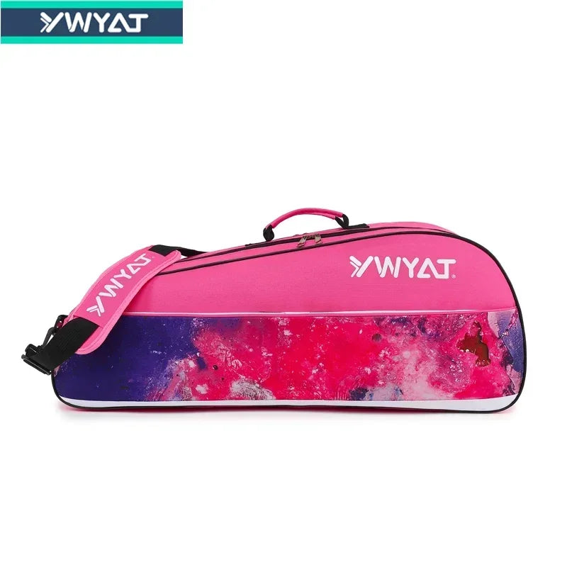 2024 New Badminton Bag Tennis Racket Bag Large Capacity Racket Bag With Separated Shoes Bag Sports Gymbag Squash Racquet Bag