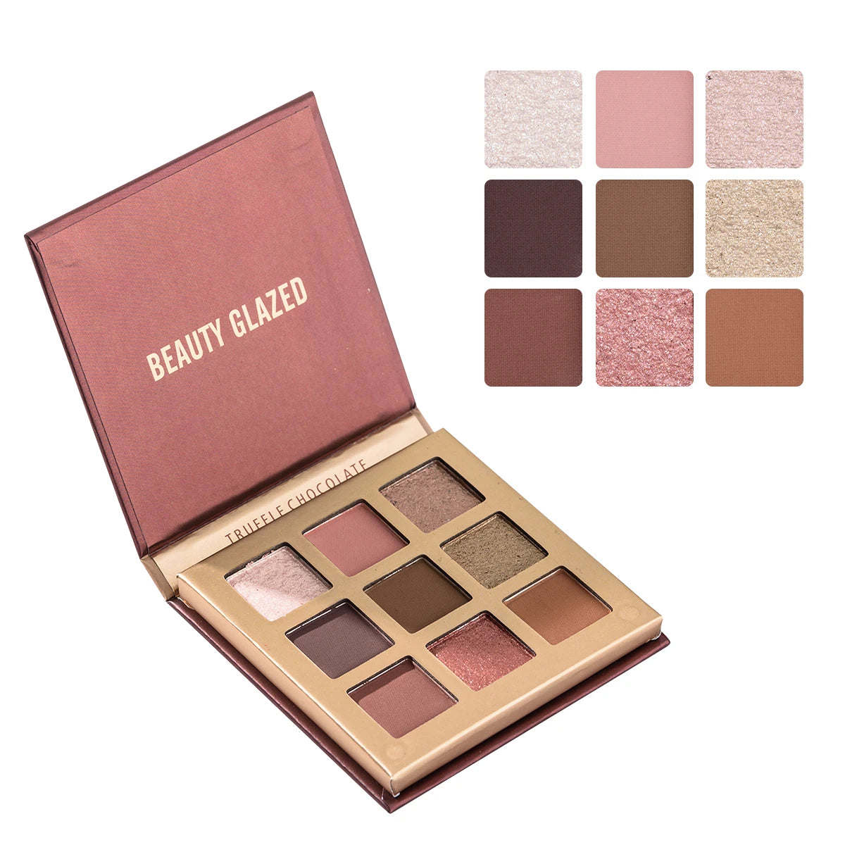 Beauty GLAZED Eyeshadow Palette 9 Color Shimmer Matte Longlasting Waterproof Palette Makeup