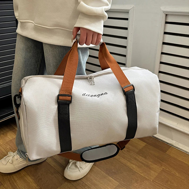 Gym Fitness Bag can Fixable Yoga Mat Sports Duffel Bags with Shoes Pack Outdoor Hiking Camping Handbag Large Luggage Portable