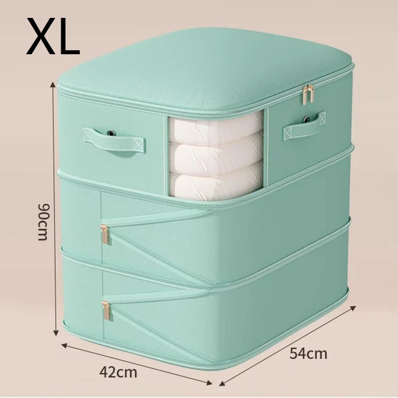 Self Compression Comforter Storage Bag Ultra Space Saving Compression Large Capacity Storage Bags for Bedding Duvet Down Jacket