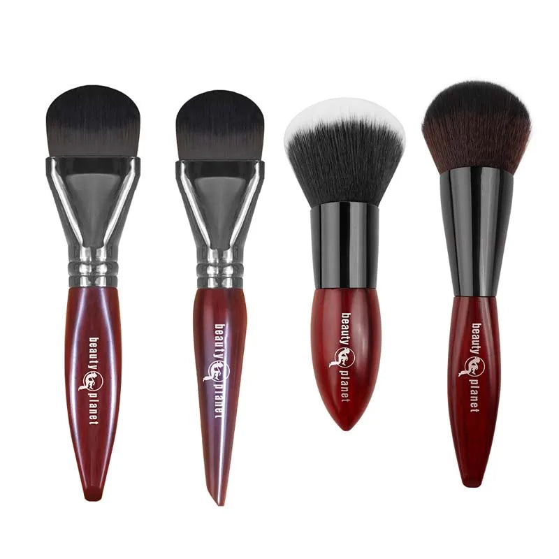 Beauty Planet Luxury Natural Animal Horse Hair Powder Foundation Blush Brushes Professional Makeup Make Up Cosmetic Tools