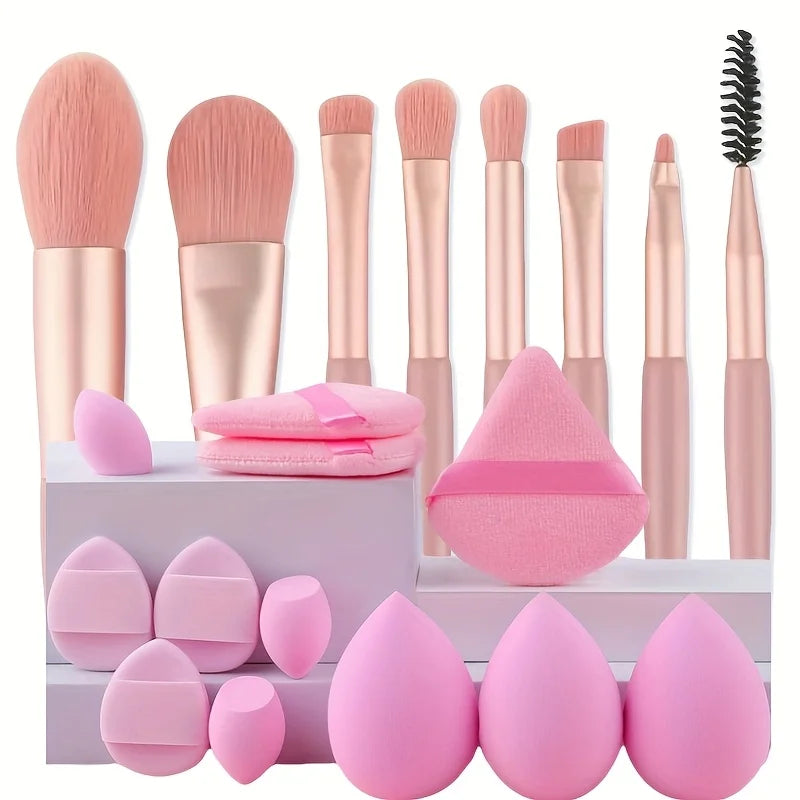 8-20Pcs Makeup Brush Set Portable Eyeshadow Foundation Blush Makeup Brush Kit Cosmetic Concealer Makeup Brushes Mini Beauty Tool