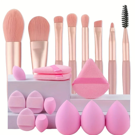8-20Pcs Makeup Brush Set Portable Eyeshadow Foundation Blush Makeup Brush Kit Cosmetic Concealer Makeup Brushes Mini Beauty Tool